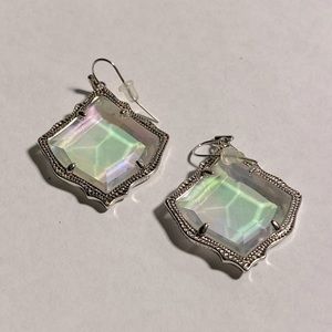 Silver Dichroic Kendra Earrings